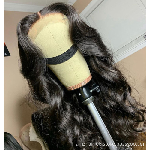 Raw Brazilian Virgin Human Hair Loose Wave Hd 4x4 5x5 Lace Closure Wig For Women Vendor Cuticle Aligned Hair Lace Frontal Wig